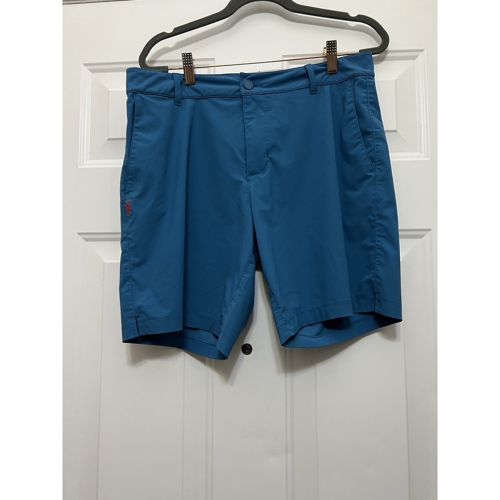 Rhone Commuter Shorts Men's Teal‎ Blue Size 31 Flex-Knit Preppy Golf New